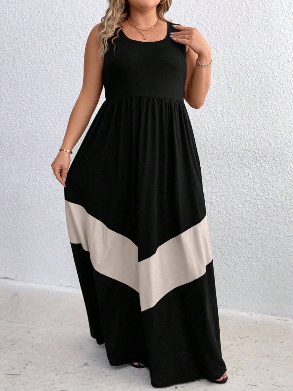 SHEIN Black Curve Maxi Dress - 1XL